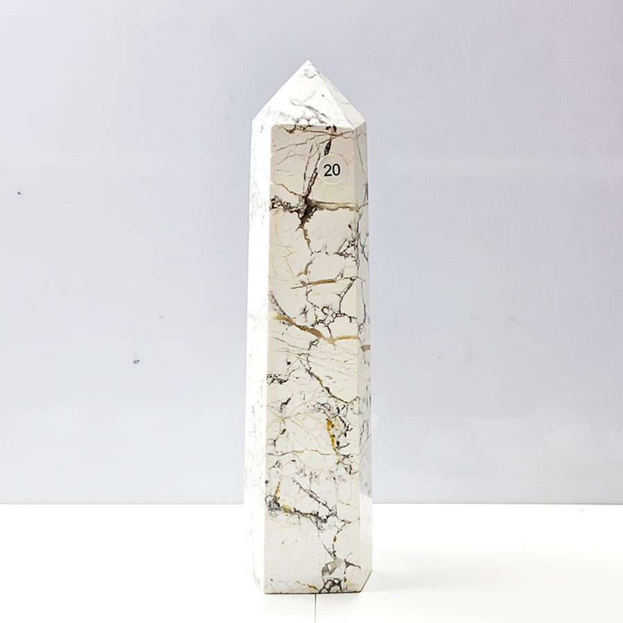 Howlite Crystal Tower Point