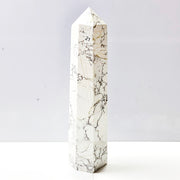 Howlite Crystal Tower Point