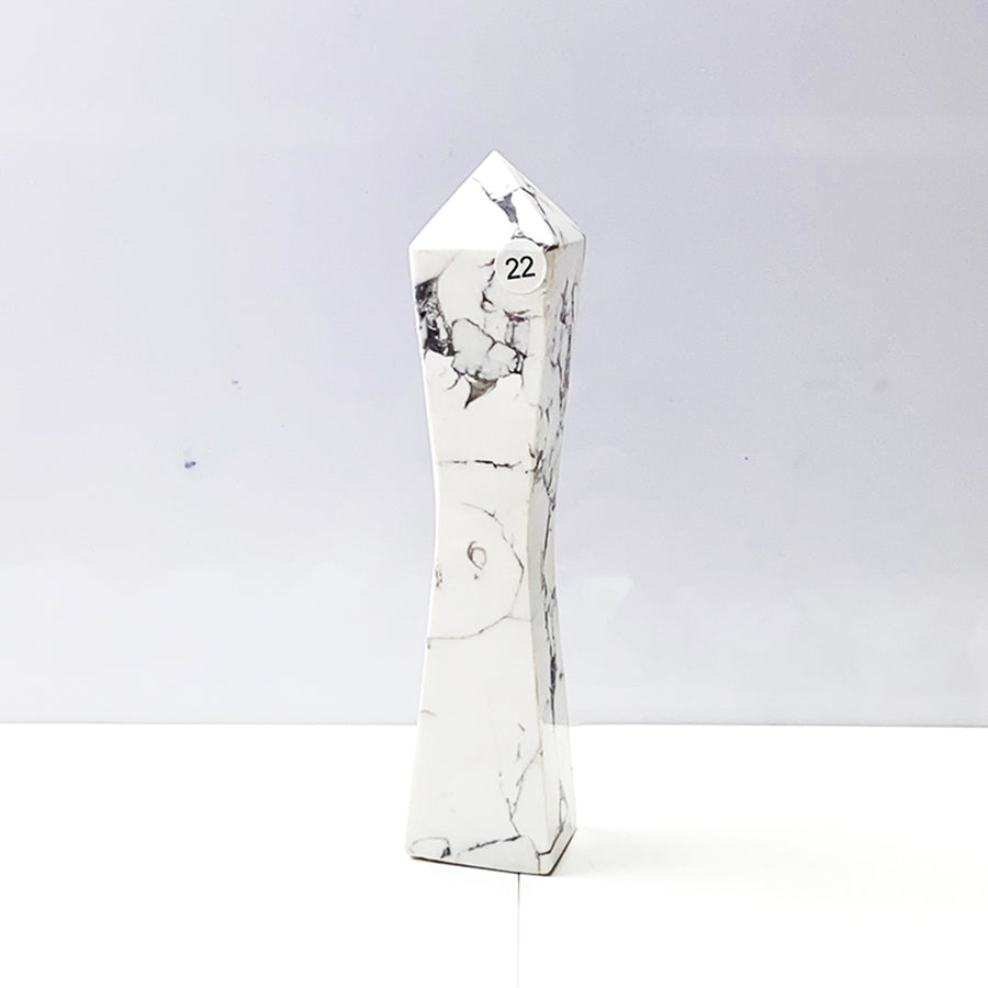 Howlite Crystal Tower Point