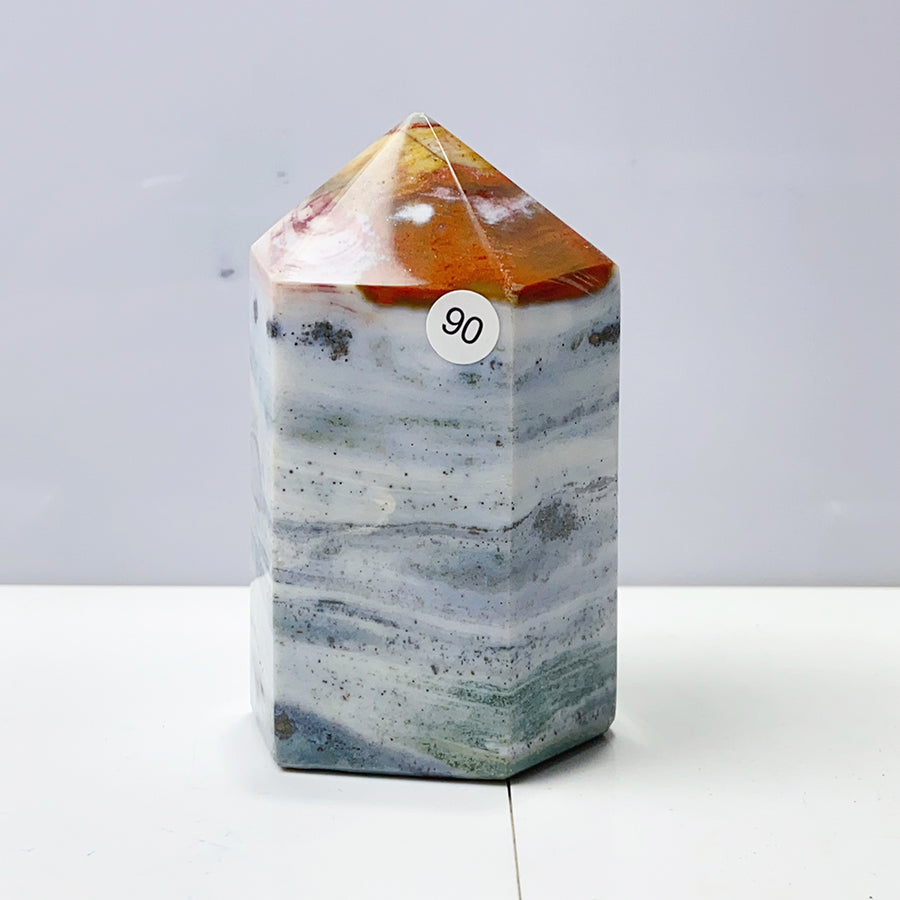 Ocean Jasper Crystal Tower