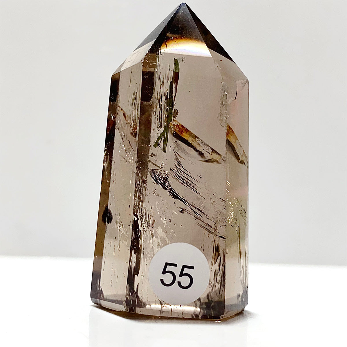 Natural Smokey Quartz Crystal Tower Point
