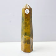 Yellow Ocean Jasper Crystal Tower