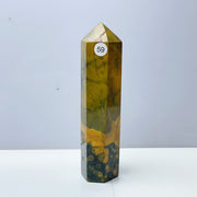 Yellow Ocean Jasper Crystal Tower
