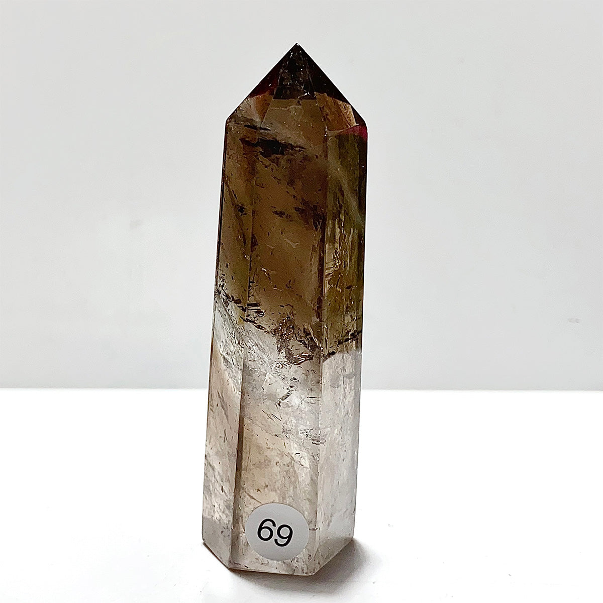 Natural Smokey Quartz Crystal Tower Point