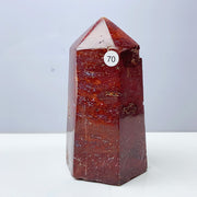 Red Ocean Jasper Point Tower Crystal
