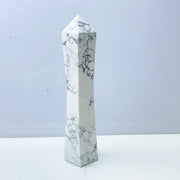 Howlite Crystal Tower Point