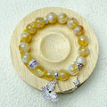 11mm Cloud Citrine Energy Beads Bracelets For Women Energy Healing Jewelry