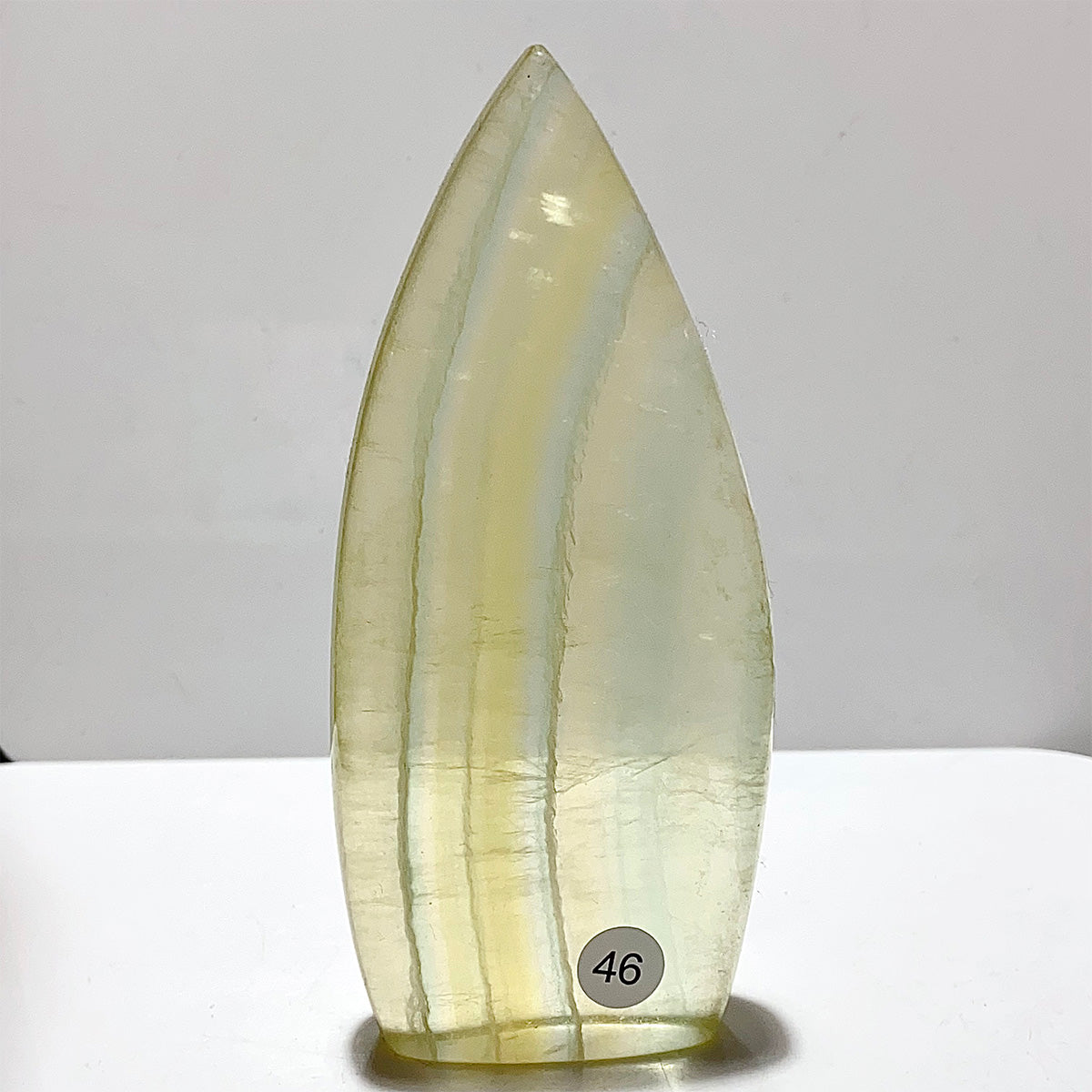 Natural Rainbow Fluorite Crystal Flame Water Drop