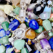 Crystals Perfume Bottle Pendant Confetti 3-5cm