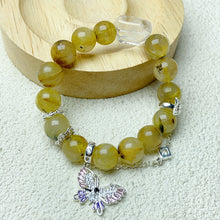 Load image into Gallery viewer, 10mm Rutilated Quartz Bracelet For Women&#39;s Jewelry Bangles Gift