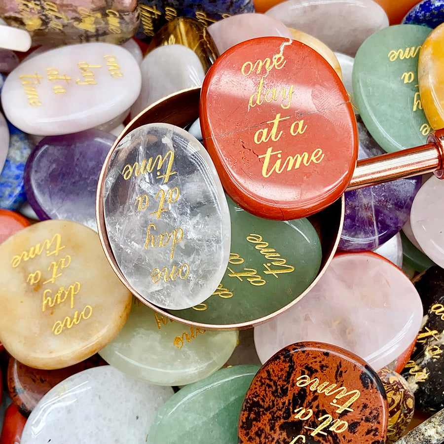 Crystal Letter Worry Stone Confetti 4-5cm