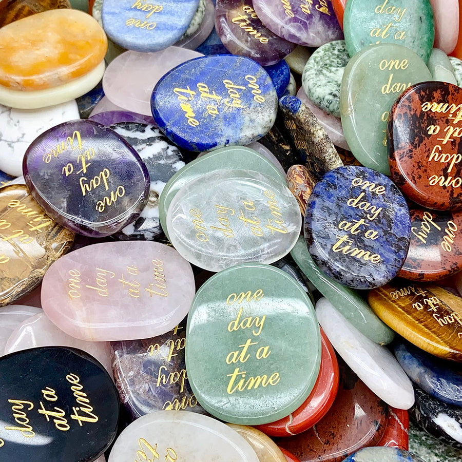 Crystal Letter Worry Stone Confetti 4-5cm