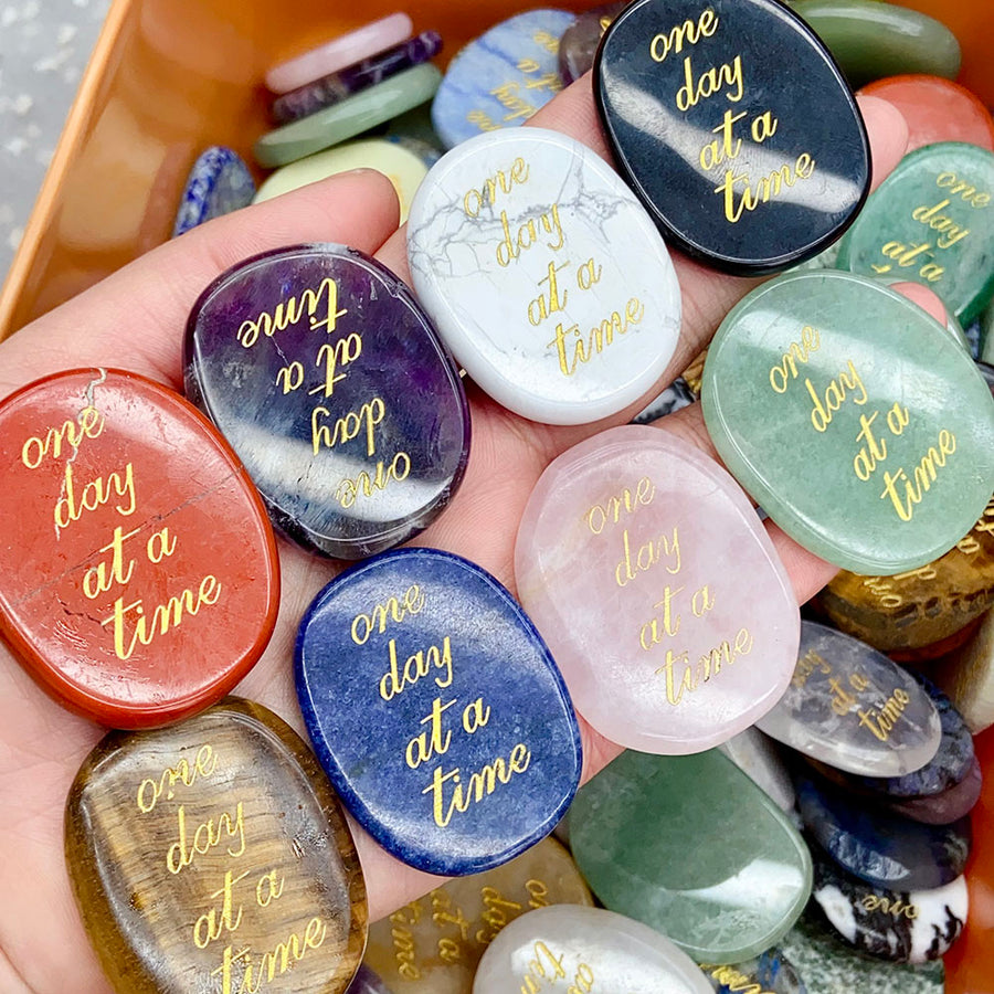 Crystal Letter Worry Stone Confetti 4-5cm