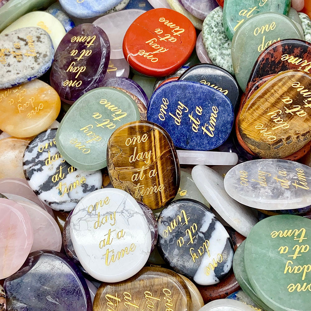 Crystal Letter Worry Stone Confetti 4-5cm