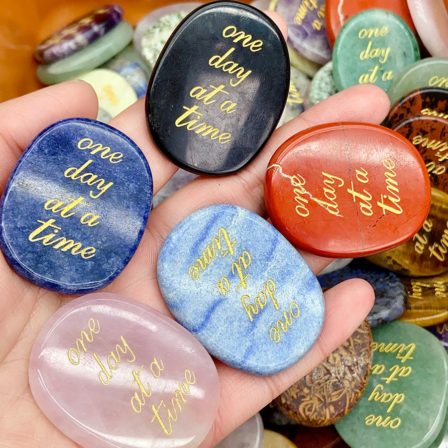 Crystal Letter Worry Stone Confetti 4-5cm