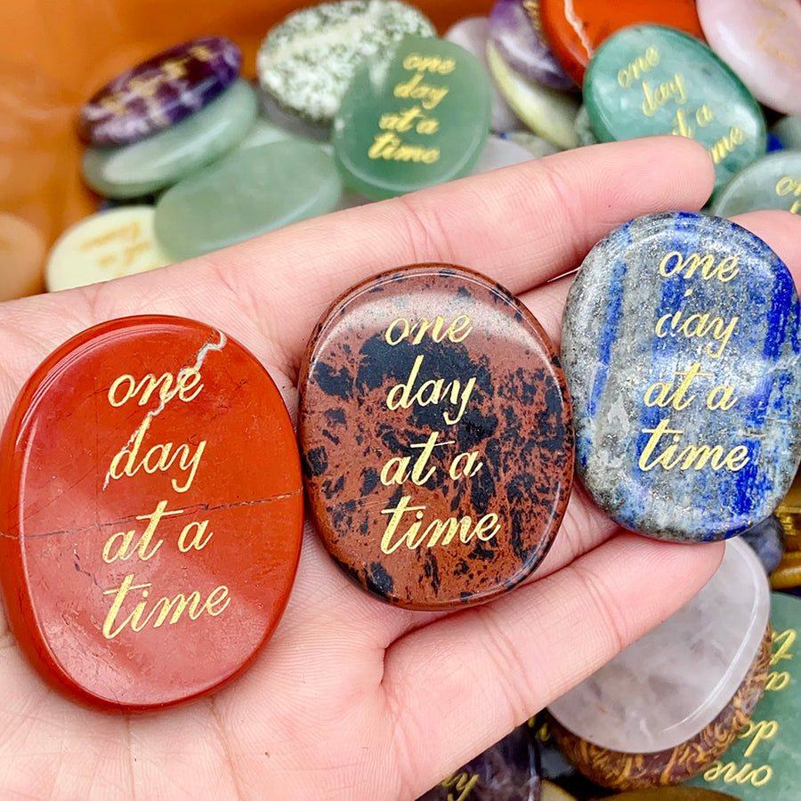 Crystal Letter Worry Stone Confetti 4-5cm