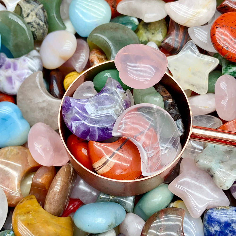 Natural Crystal Star/Moon/ Heart/Confetti