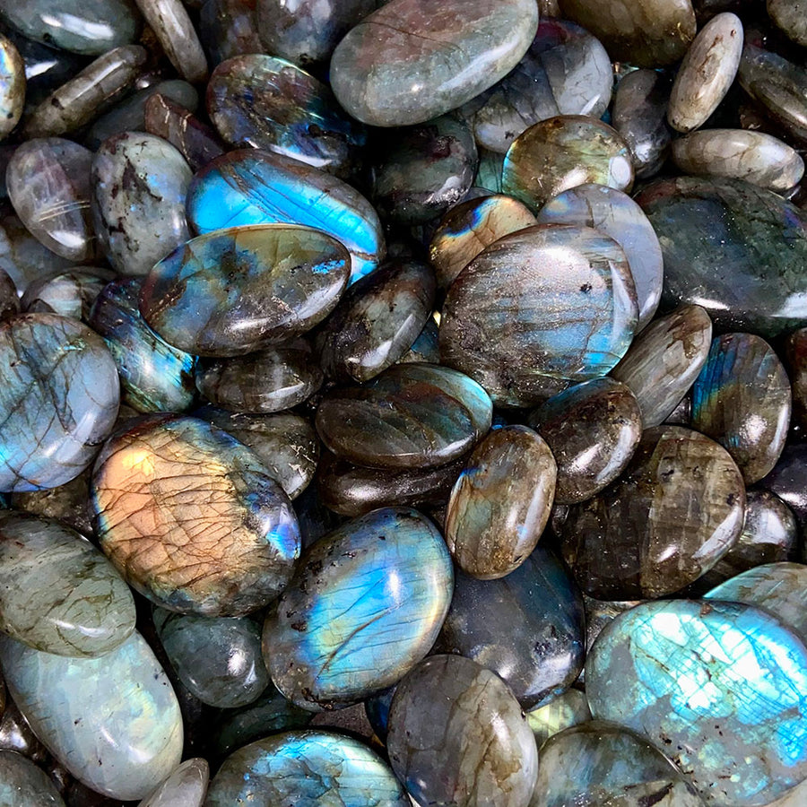 Natural Labradorite Palm Confetti