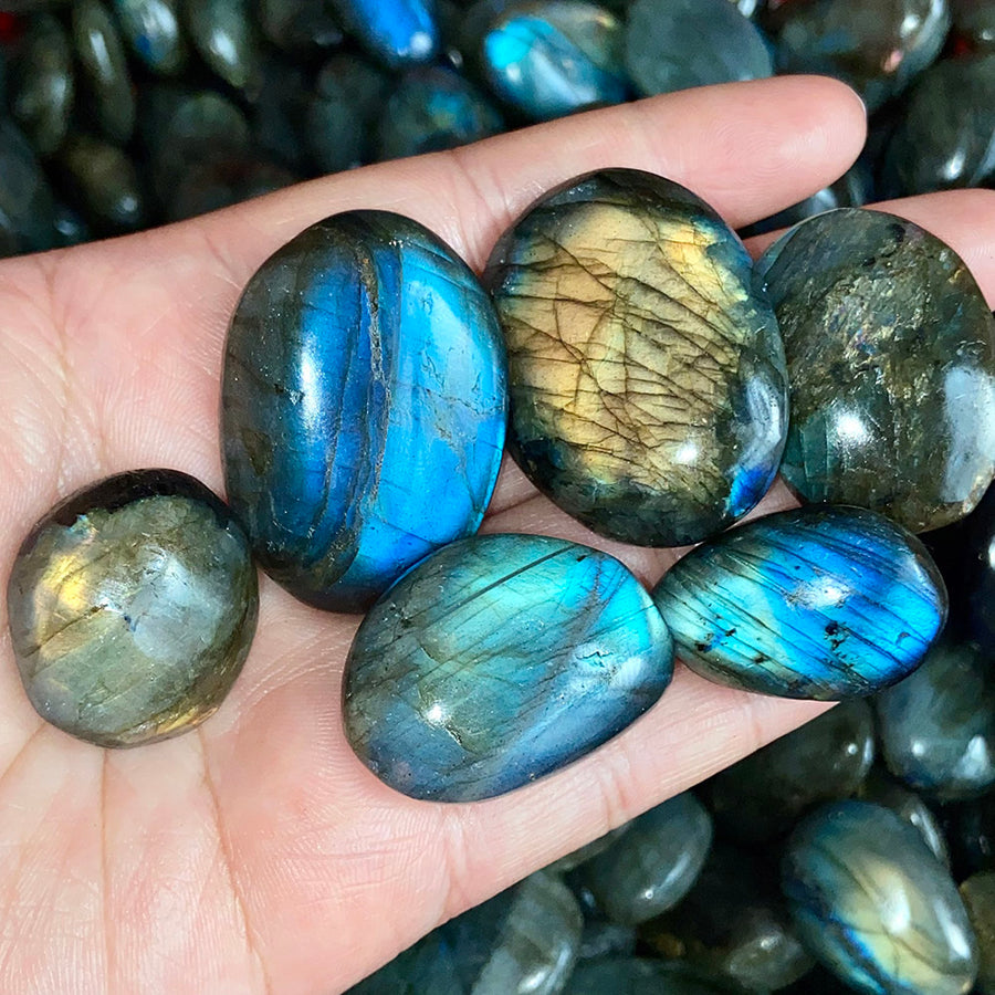 Natural Labradorite Palm Confetti