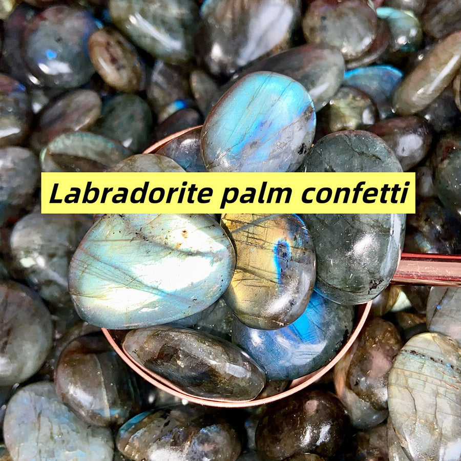 Natural Labradorite Palm Confetti