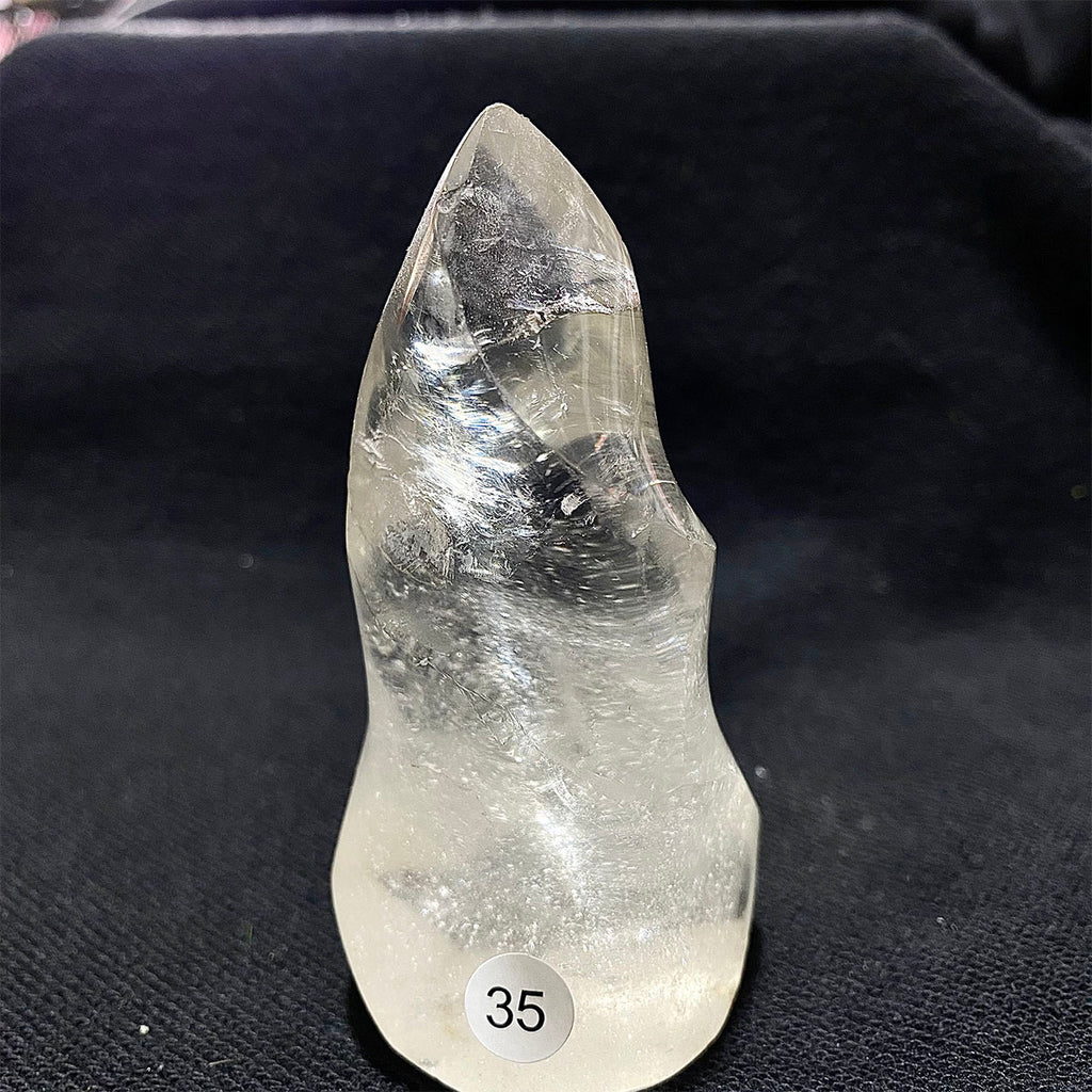 Clear Quartz Crystal Flame Freeform
