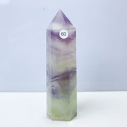 Silk Fluorite Crystal Tower