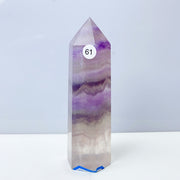 Silk Fluorite Crystal Tower