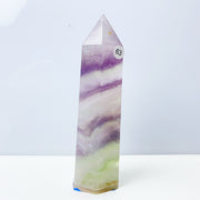 Silk Fluorite Crystal Tower