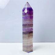 Silk Fluorite Crystal Tower