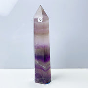 Silk Fluorite Crystal Tower