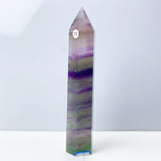 Silk Fluorite Crystal Tower