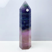 Silk Fluorite Crystal Tower