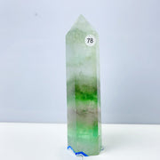 Silk Fluorite Crystal Tower