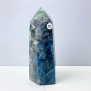 Silk Fluorite Crystal Tower
