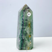 Silk Fluorite Crystal Tower