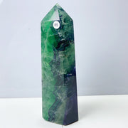 Silk Fluorite Crystal Tower