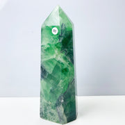 Silk Fluorite Crystal Tower