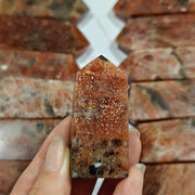 Natural Golden Strawberry Quartz Tower