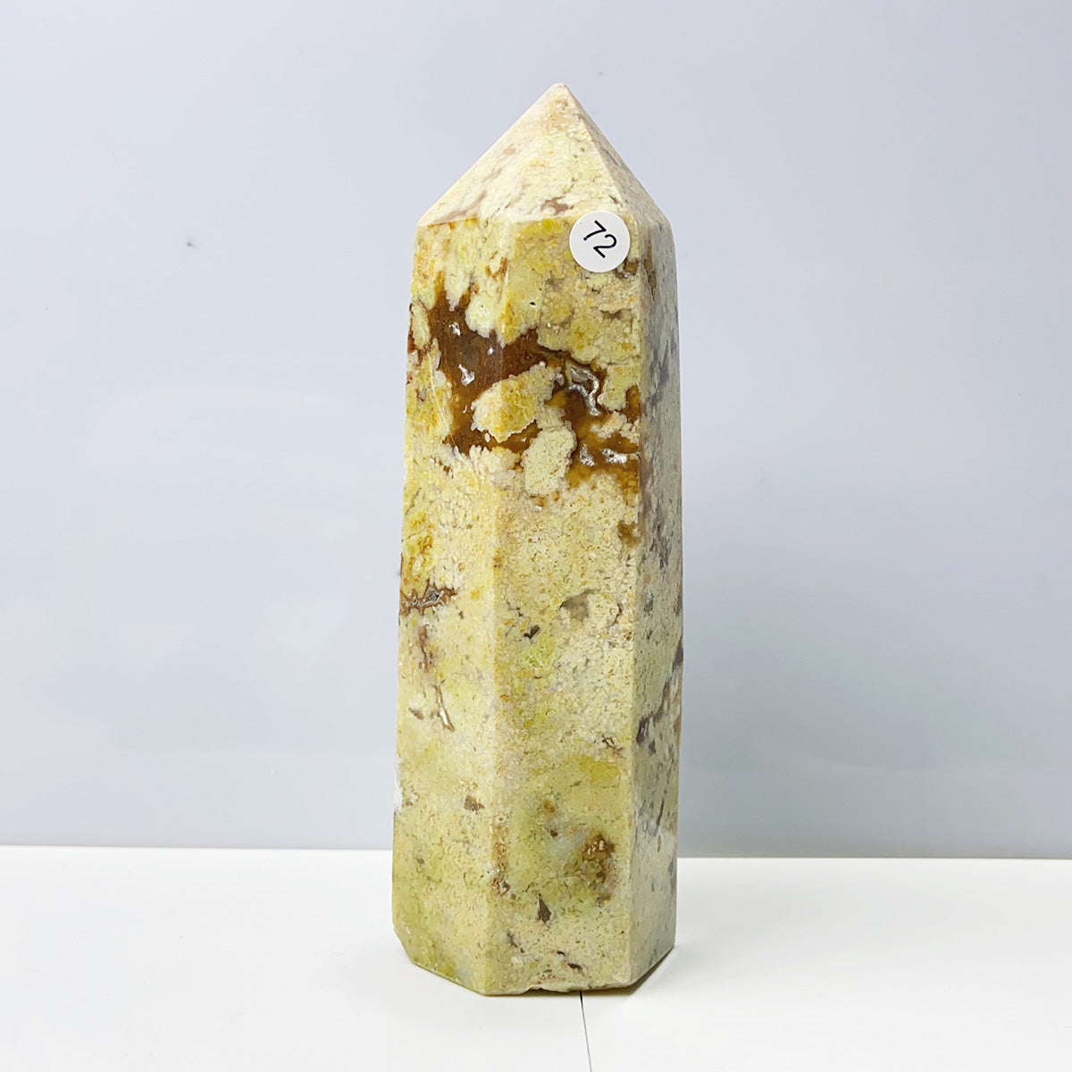 Oolite Tower Obelisk Reiki Crystal Healing Energy Stone Meditation Home Decoration