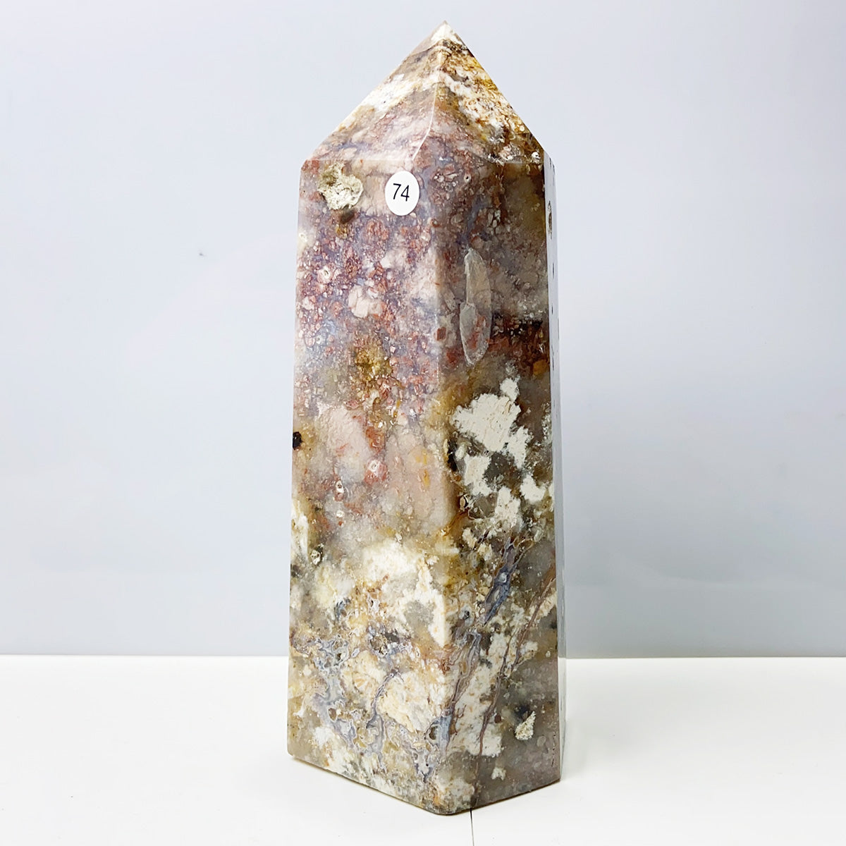Oolite Tower Obelisk Reiki Crystal Healing Energy Stone Meditation Home Decoration