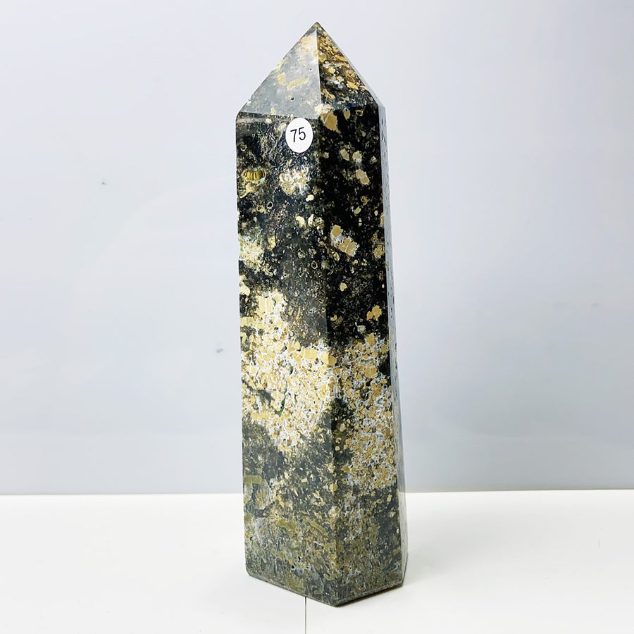 Oolite Tower Obelisk Reiki Crystal
