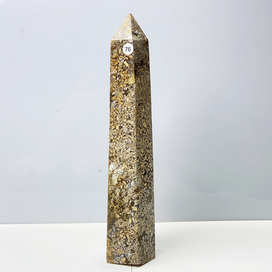 Oolite Tower Obelisk Reiki Crystal