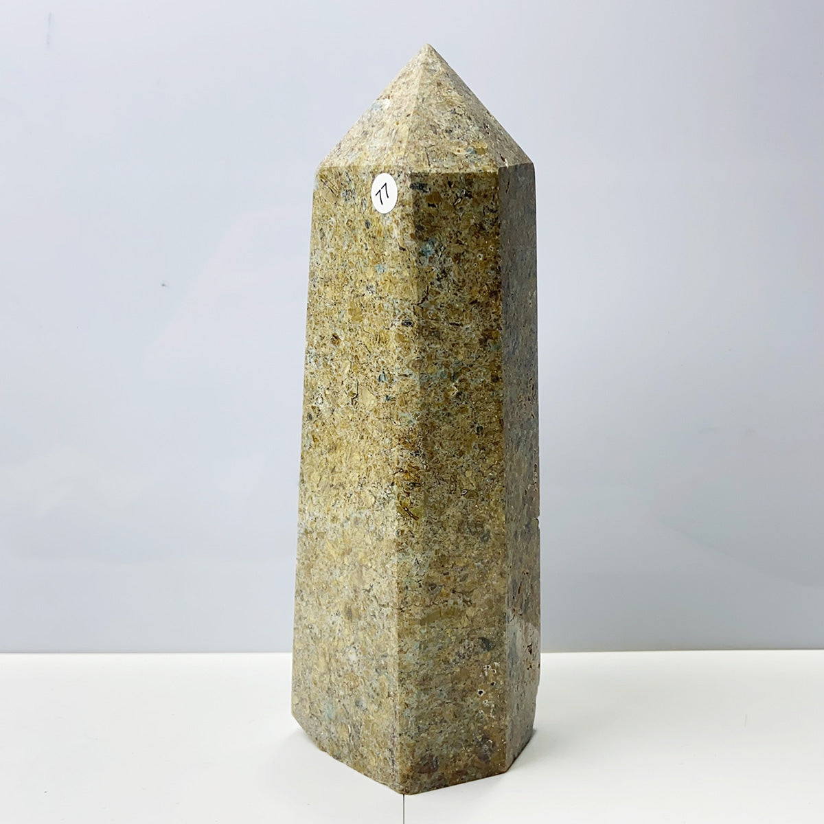 Oolite Tower Obelisk Reiki Crystal Healing Energy Stone Meditation Home Decoration