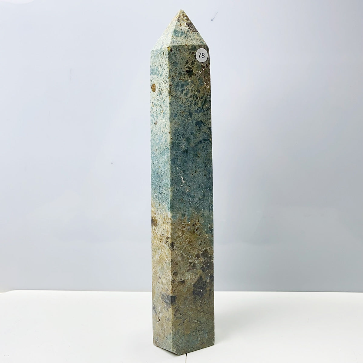Oolite Tower Obelisk Reiki Crystal Healing Energy Stone Meditation Home Decoration
