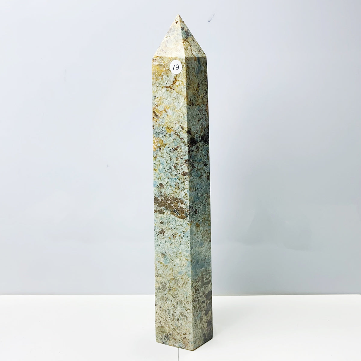 Oolite Tower Obelisk Reiki Crystal Healing Energy Stone Meditation Home Decoration