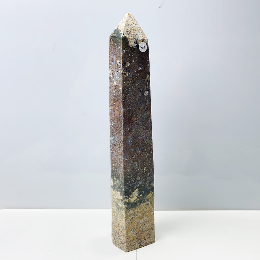 Oolite Tower Obelisk Reiki Crystal