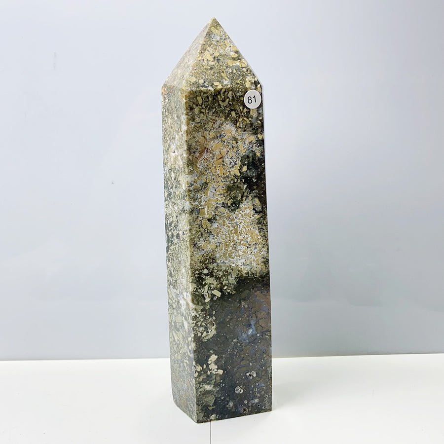 Oolite Tower Obelisk Reiki Crystal