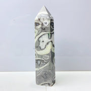 Shell Jasper Crystal Tower
