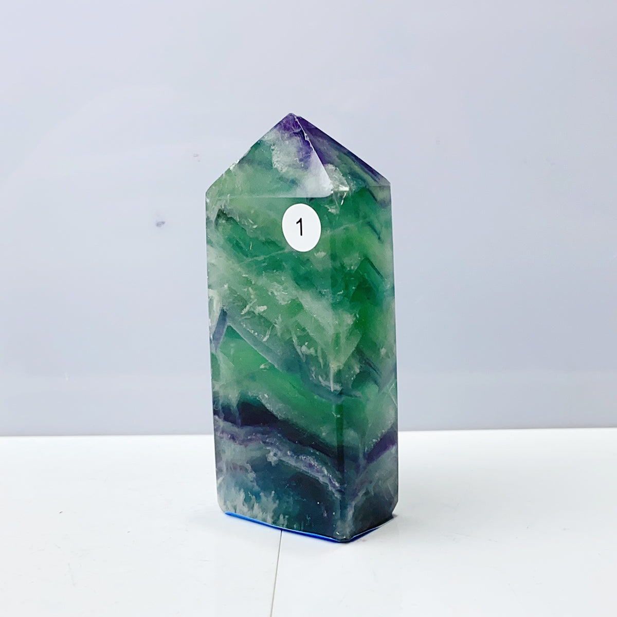 Snowflake Fluorite Tower Crystal Home Room Spiritual Decoration Healing Gemstone