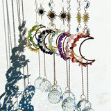 Different Materials Chips Moon Suncatcher